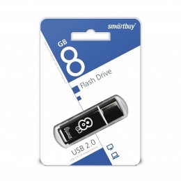8Гб накопитель USB2.0 SMARTBUY Glossy series черный