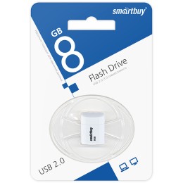 8Гб накопитель USB2.0 SMARTBUY Lara белый