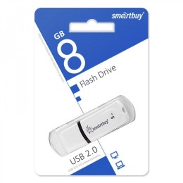 8Гб накопитель USB2.0 SMARTBUY Paean белый