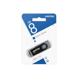 8Гб накопитель USB2.0 SMARTBUY Twist черный