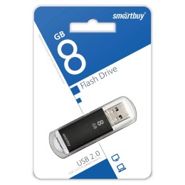 8Гб накопитель USB2.0 SMARTBUY V-Cut черный