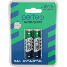 Аккумулятор AA PERFEO 1.2V 1600mAh (цена за 1шт. блистер 2шт)