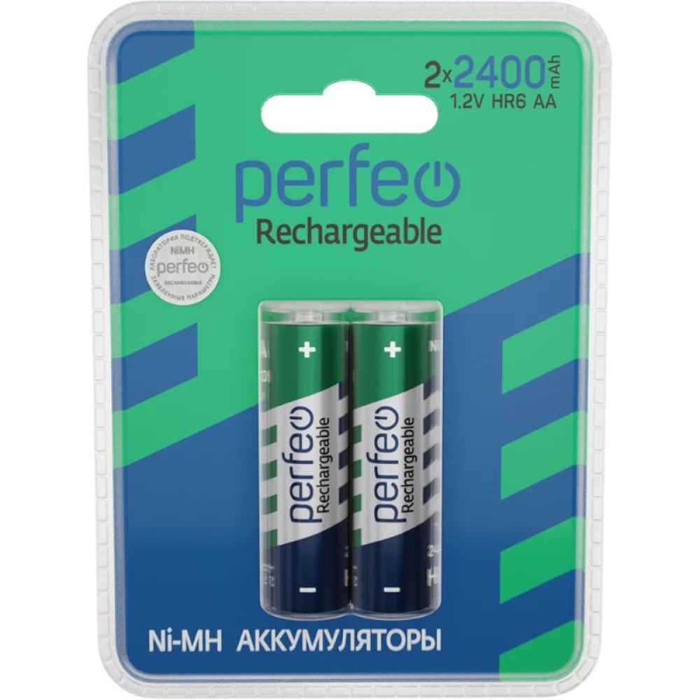Аккумулятор AA PERFEO 1.2V 2400mAh (цена за 1шт. блистер 2шт)