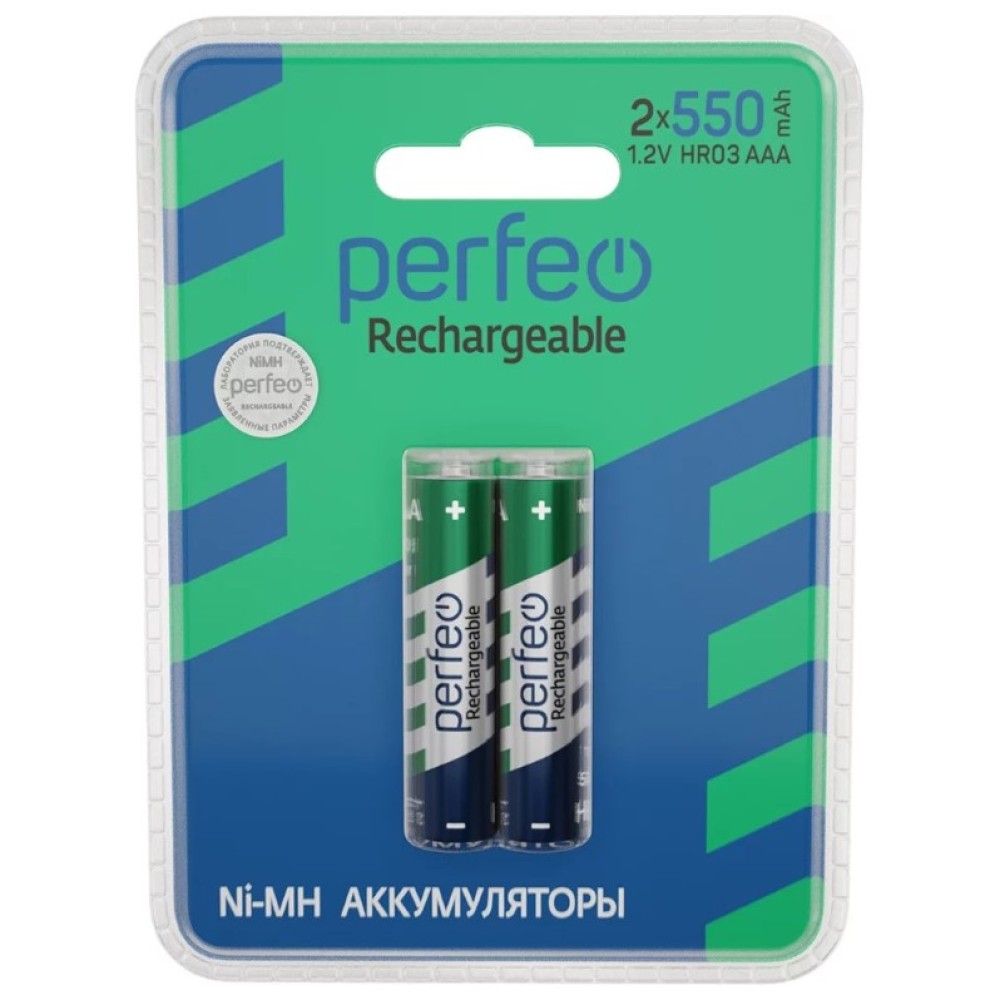 Аккумулятор AAA PERFEO 1.2V 550mAh (цена за 1шт. блистер 2шт)