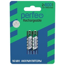 Аккумулятор AAA PERFEO 1.2V 800mAh (цена за 1шт. блистер 2шт)