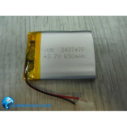 Аккумулятор универсальный 3,4/37/47мм (3.7v) 650mAh