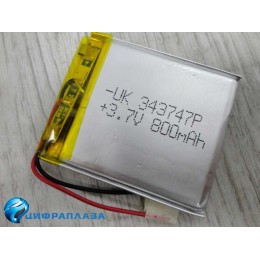 Аккумулятор универсальный 3,4/37/47мм (3.7v) 800mAh