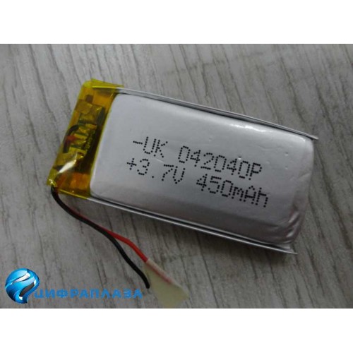 Аккумулятор универсальный 4/20/40мм (3.7v) 450mAh