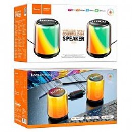 Акустическая система 2.0 HOCO BS56 Colorful Bluetooth 2in1 черные