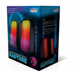 Акустическая система 2.0 SMARTBUY RAPTURE (Bluetooth/USB/RGB/AUX/6Вт) черная