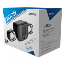 Акустическая система 2.1 SMARTBUY ORION (Bluetooth/LED-подсветка/12Вт) черная