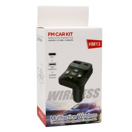 Авто FM модулятор ENERGY POWER HM13 (USB/PD/TF/дисплей) черный