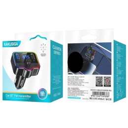 Авто FM модулятор KAKUSIGA KSC-1059 (2USB 2.1A/PD/TF/дисплей) черный