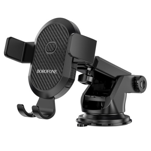 Автодержатель BOROFONE BH39 зажим с присоской черный