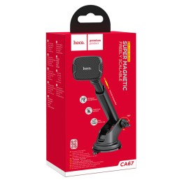 Автодержатель HOCO CA67 магнитный на присоске черный