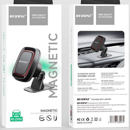 Автодержатель RECRSI RE-Z050 магнитный на панель черный
