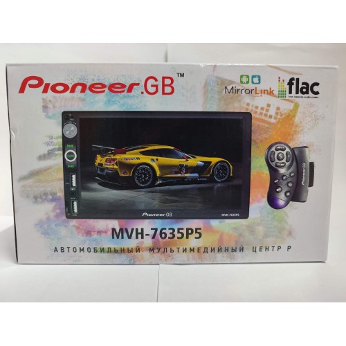 Автомагнитола двухдиновая Pioneeir MVH-7635 P5 (7"/Mirror Link/2USB/мультируль)