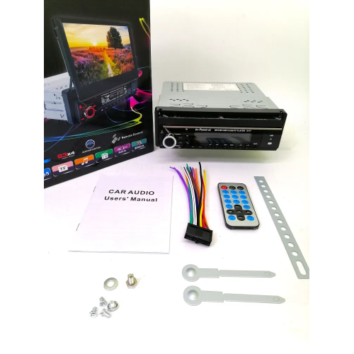 Автомагнитола Pioneeir 5177 (Выдвижной экран 7"/Bluetooth/USB/AUX/FM/пульт/)