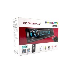 Автомагнитола Pioneeir SA-403B (Bluetooth/подсветк/USB/AUX/FM/пульт)