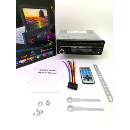 Автомагнитола выдвижной экран 7" Pioneeir 5166 (Bluetoot/USB/AUX/FM/пульт/)