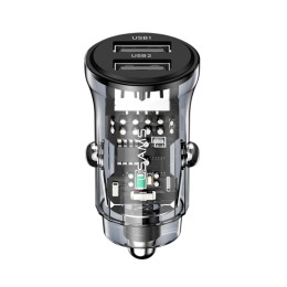 Автомобильное ЗУ USAMS CC162 С31 (2USB/15W) черное