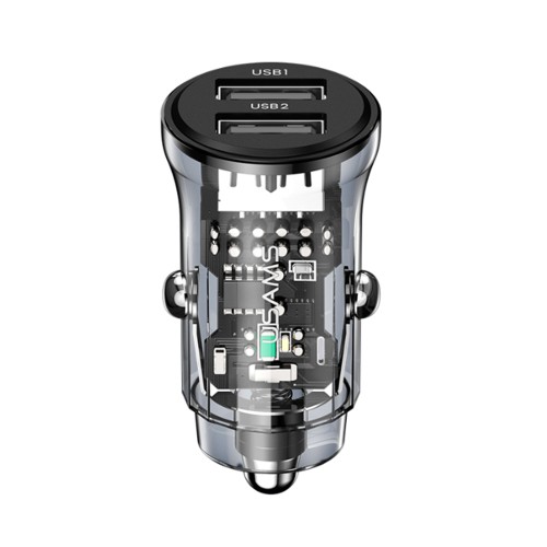 Автомобильное ЗУ USAMS CC162 С31 (2USB/15W) черное