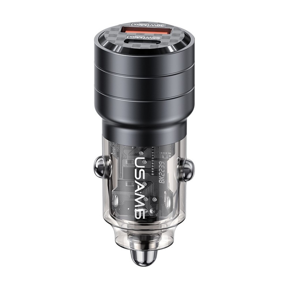 Автомобильное ЗУ USAMS CC176 С36 (USB QC 3.0/PD 65W) черное