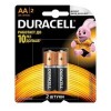 Батарейка алкалиновая AA (LR6) DURACELL 1.5V (цена за 1шт, блистер 2шт)