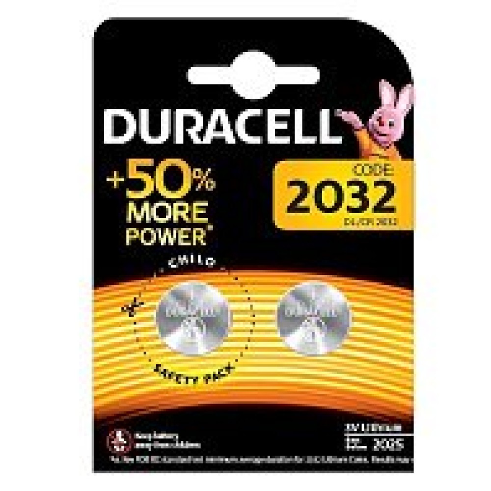 Батарейка литиевая CR2032 DURACELL 3V (блистер 2шт, цена за 1 шт)