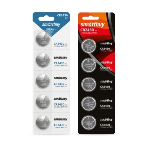 Батарейка литиевая CR2430 SMARTBUY 3V (цена за 1шт, блистер 5шт)