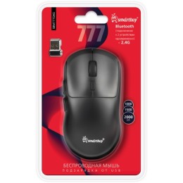Беспроводная игровая мышь с зарядкой от USB SMARTBUY RUSH X7 черная