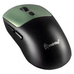 Беспроводная игровая мышь с зарядкой от USB SMARTBUY RUSH X7 черно-зеленая