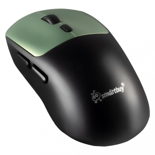 Беспроводная игровая мышь с зарядкой от USB SMARTBUY RUSH X7 черно-зеленая