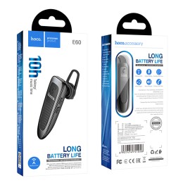 Беспроводная моногарнитура HOCO E60 (10 ч/150 mAh) черная