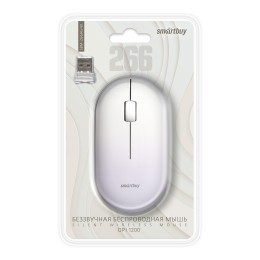 Беспроводная мышь SMARTBUY 266 белая градиент