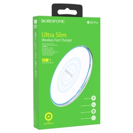 Беспроводное зарядное устройство BOROFONE BQ3 Pro (Type-C/15W) серебристый