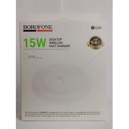 Беспроводное зарядное устройство BOROFONE BQ40 (15W) белое