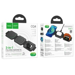 Беспроводное зарядное устройство HOCO CQ4 (3 в1/2A/15W) черное