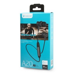 Беспроводные спорт наушники Celebrat A20 (4 ч/70 mAh)черные