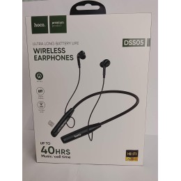 Беспроводные спорт наушники HOCO DSS05 (40 ч/300 mAh/TF) черные