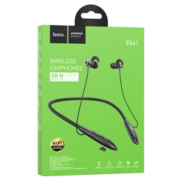 Беспроводные спорт наушники HOCO ES61 (20 ч/200 mAh/TF) черные