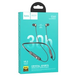 Беспроводные спорт наушники HOCO ES65 (30 ч/200 mAh) черные