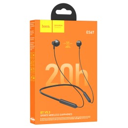 Беспроводные спорт наушники HOCO ES67 (30 ч/130 mAh) черные