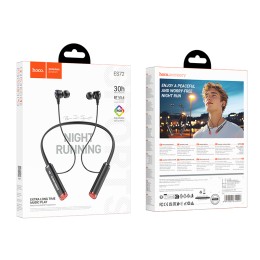 Беспроводные спорт наушники HOCO ES72 (30 ч/200 mAh) черные
