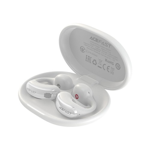 Беспроводные TWS наушники ACEFAST FA006 клипсы (28 ч/400 mAh) белые
