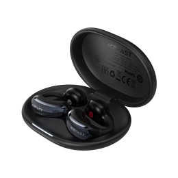 Беспроводные TWS наушники ACEFAST FA006 клипсы (28 ч/400 mAh) черные