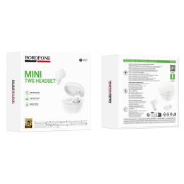 Беспроводные TWS наушники BOROFONE BW97 (4 ч/250 mAh) белые