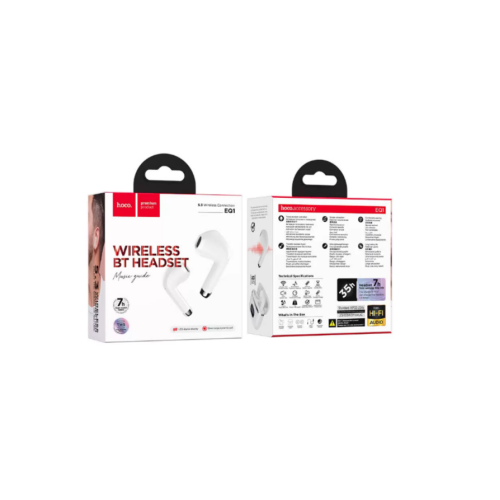 Беспроводные TWS наушники HOCO EQ01 (7 ч/400 mAh) белые