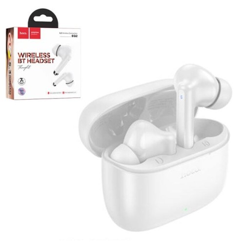 Беспроводные TWS наушники HOCO EQ02 (7 ч/400 mAh) белые