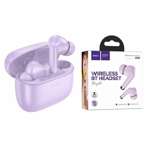 Беспроводные TWS наушники HOCO EQ02 (7 ч/400 mAh) фиолетовые